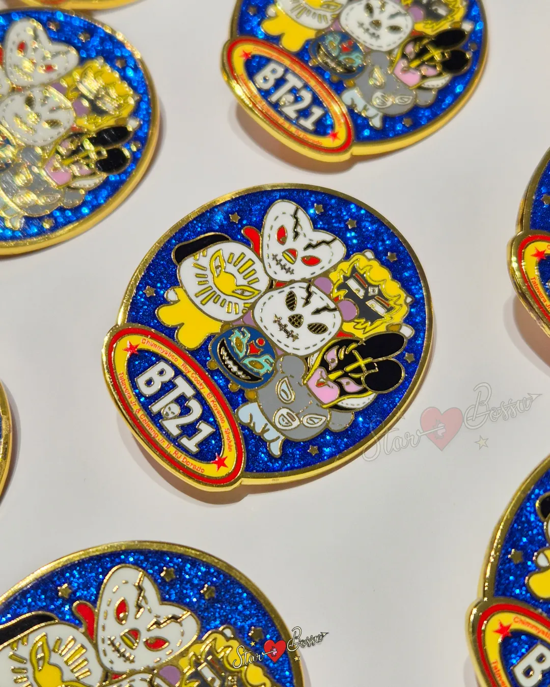 BT21 lucha libre / enamel pin